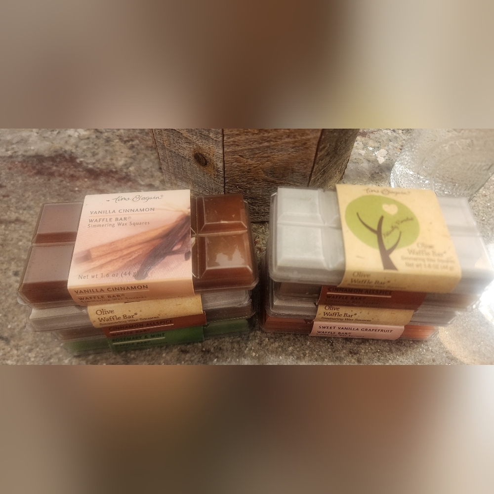 Scented Wax Melts By Time & Again🧡💚🧡8 Pieces Total